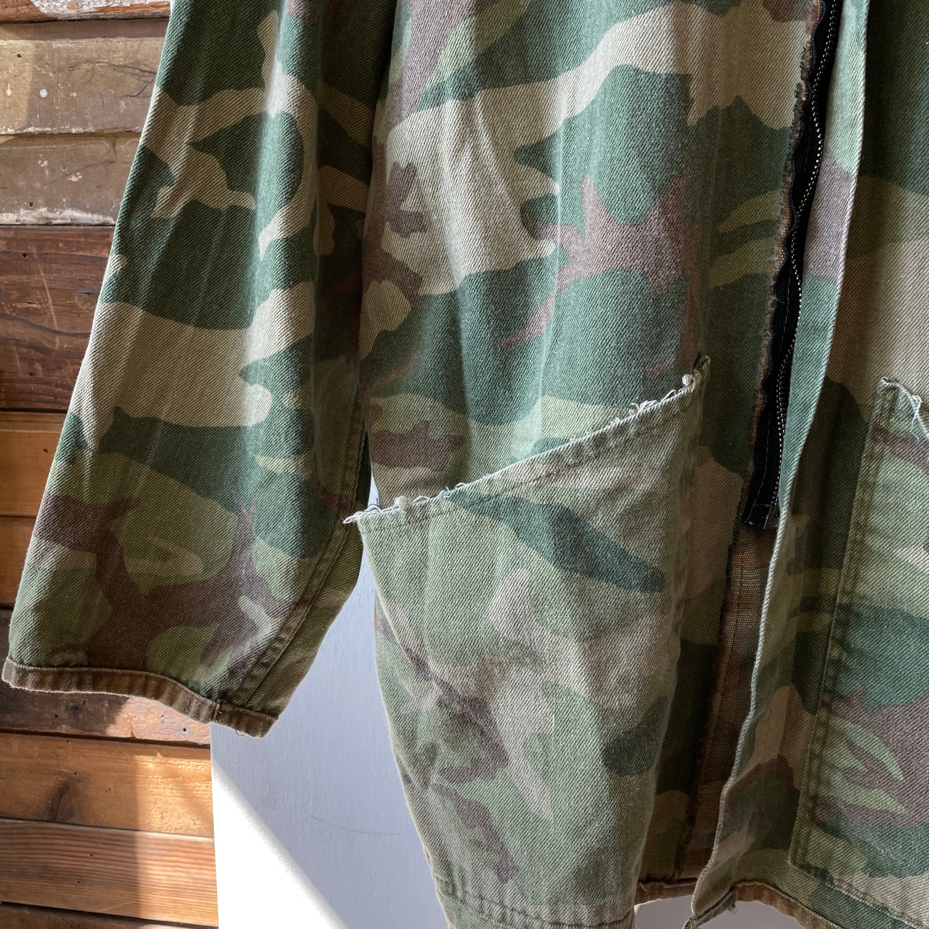 70's Camo Hunting Jacket - Large