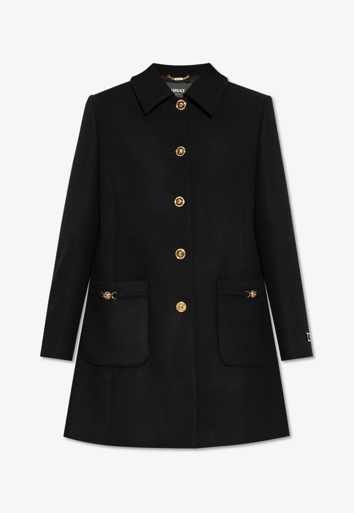 A-Line Felted-Wool Coat
