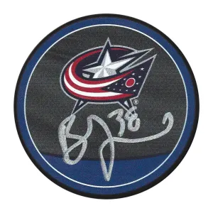 Boone Jenner Autographed Columbus Blue Jackets Reverse Retro Puck