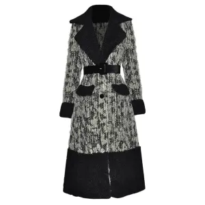 Cheyenne Single-Breasted Plaid Coat