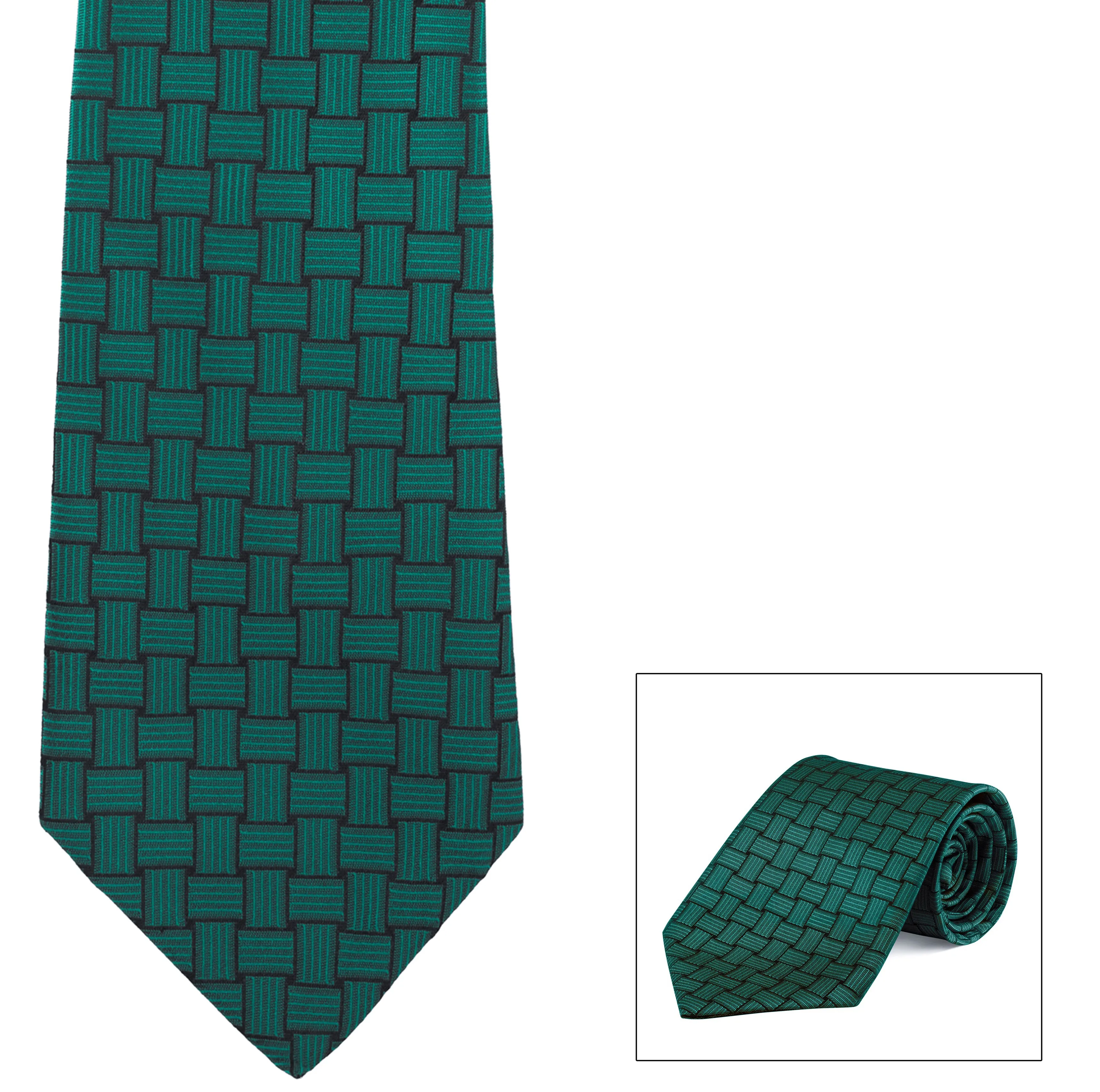 Clip-On, Straight, Fancy Print Tie