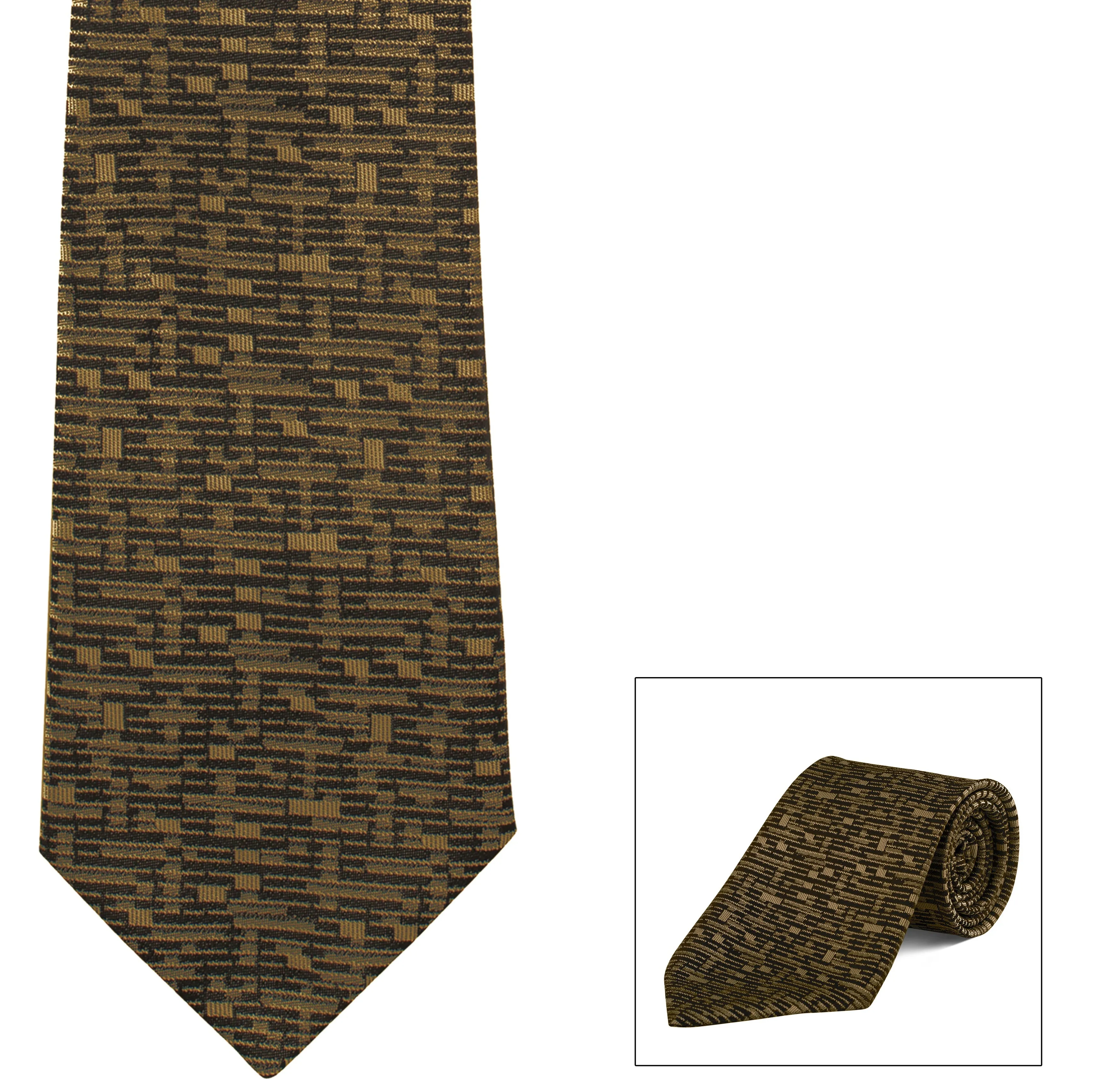 Clip-On, Straight, Fancy Print Tie