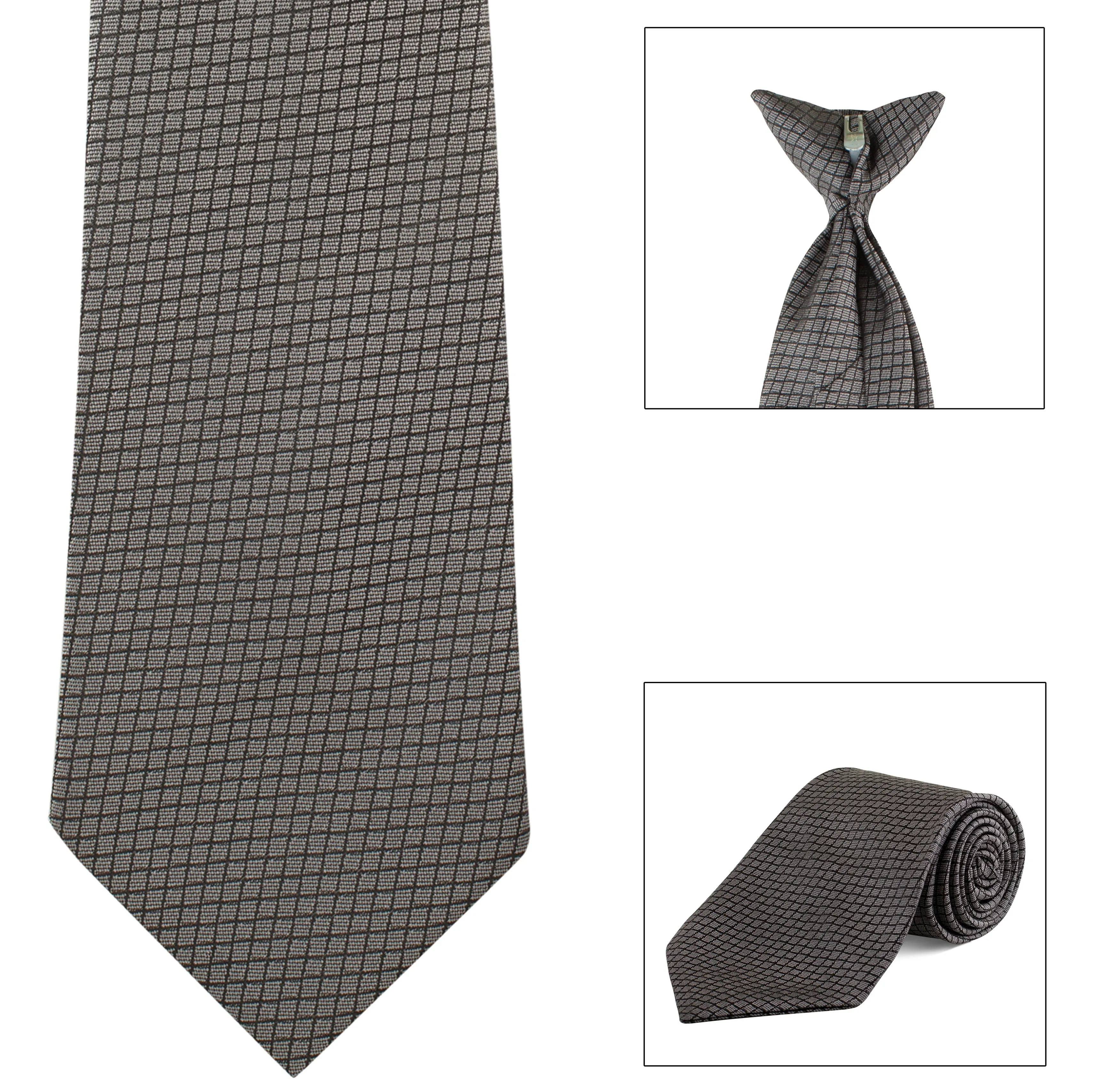 Clip-On, Straight, Fancy Print Tie