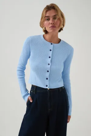 Deia Cropped Knit Cardigan