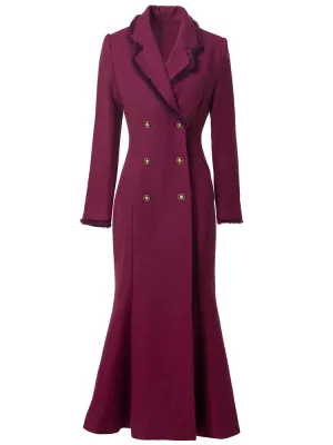Delaney Double Breasted Tweed Coat