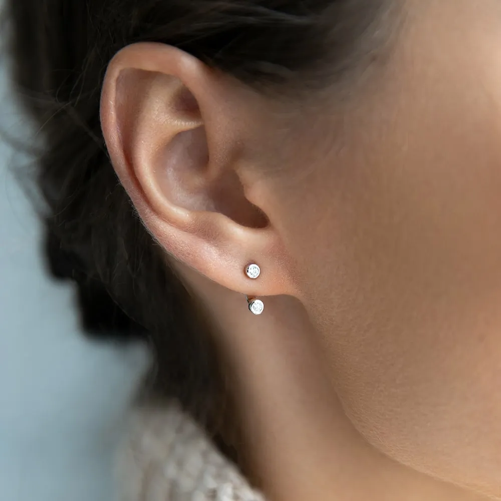 Earrings-jackets Dots