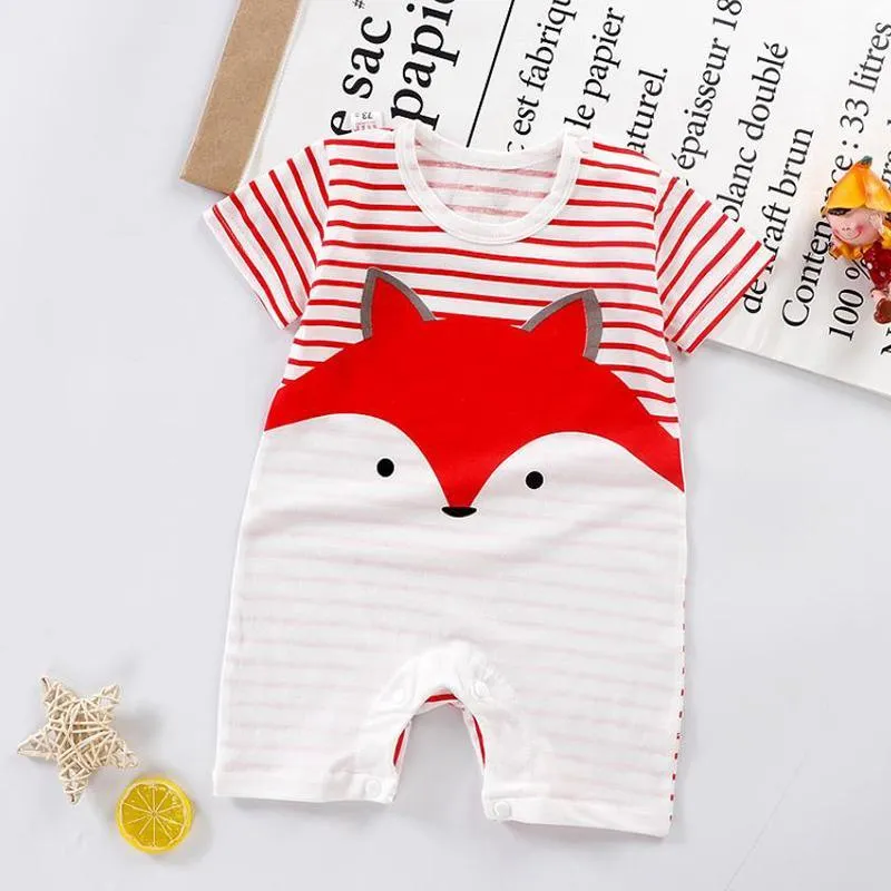 Fox Pattern Bodysuit for Baby Children's Clothing