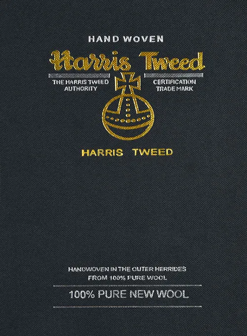 Harris Tweed Gray Speckled Pea Coat