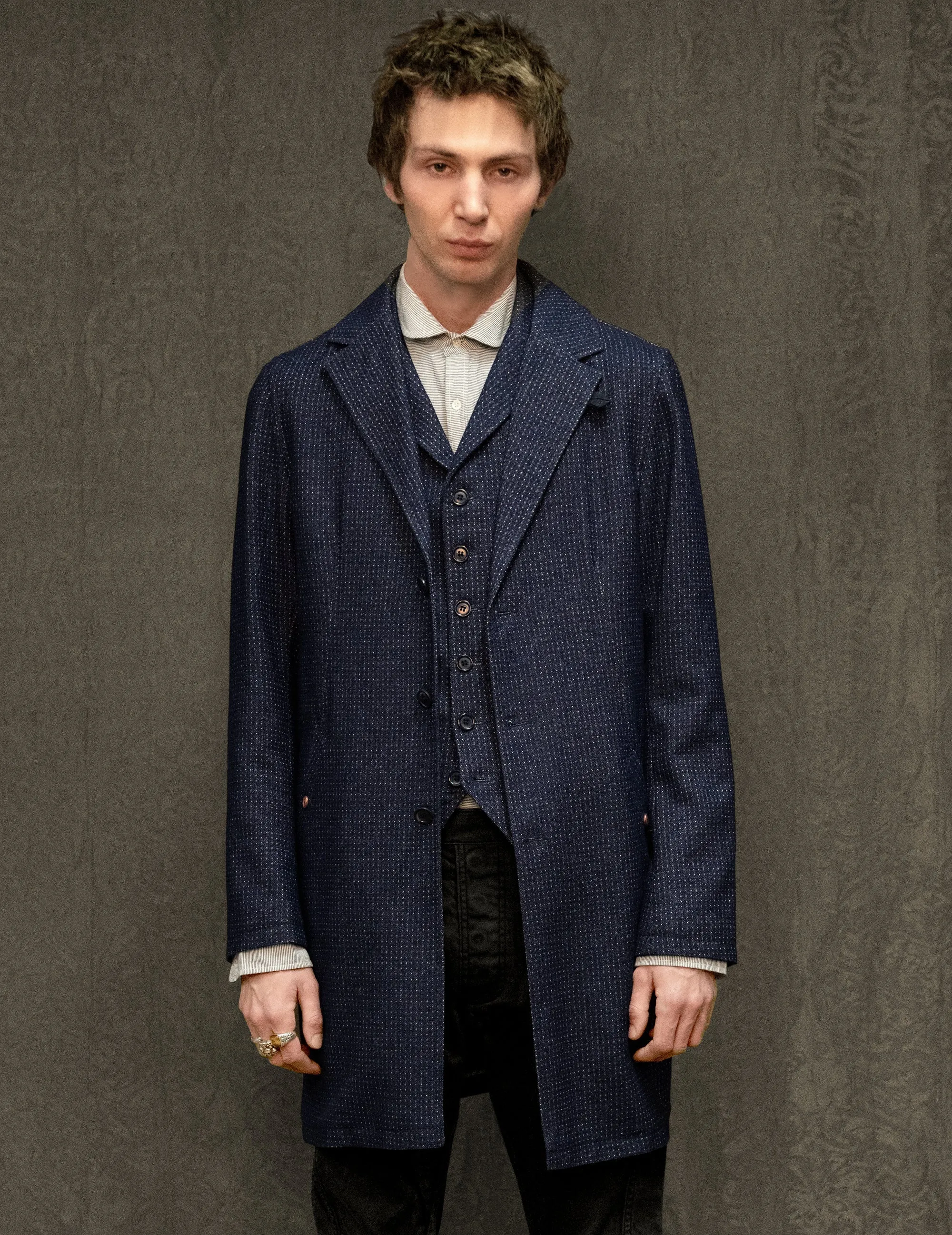 IMMORTAL Hawthorn and White Bouclé Tweed