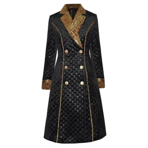 Jordan Sequins Plaid Coat