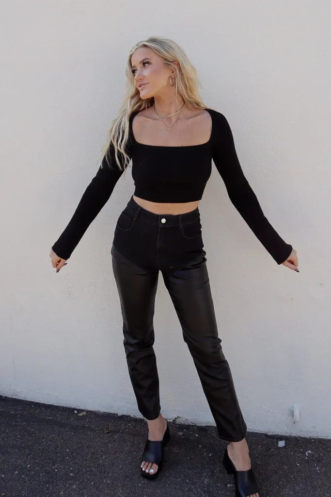 Mia Square Neck Long Sleeve