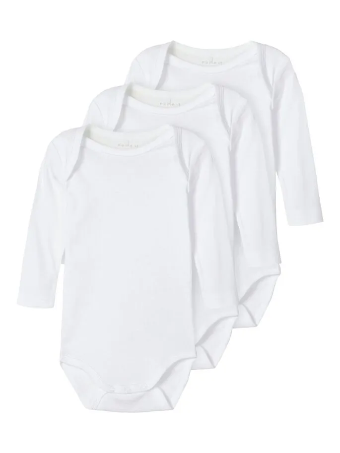 Name it Baby 3-Pack White Bodysuit / Vests