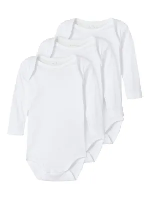 Name it Baby 3-Pack White Bodysuit / Vests
