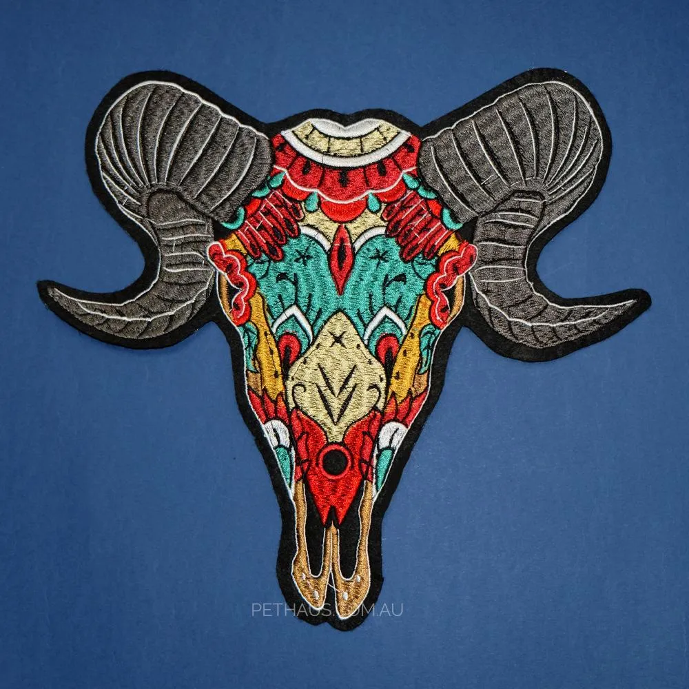 Native American Goat Skull Patch