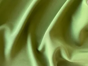 Rich Ripe Pear Green Silk Crepe de Chine (Made in Italy)