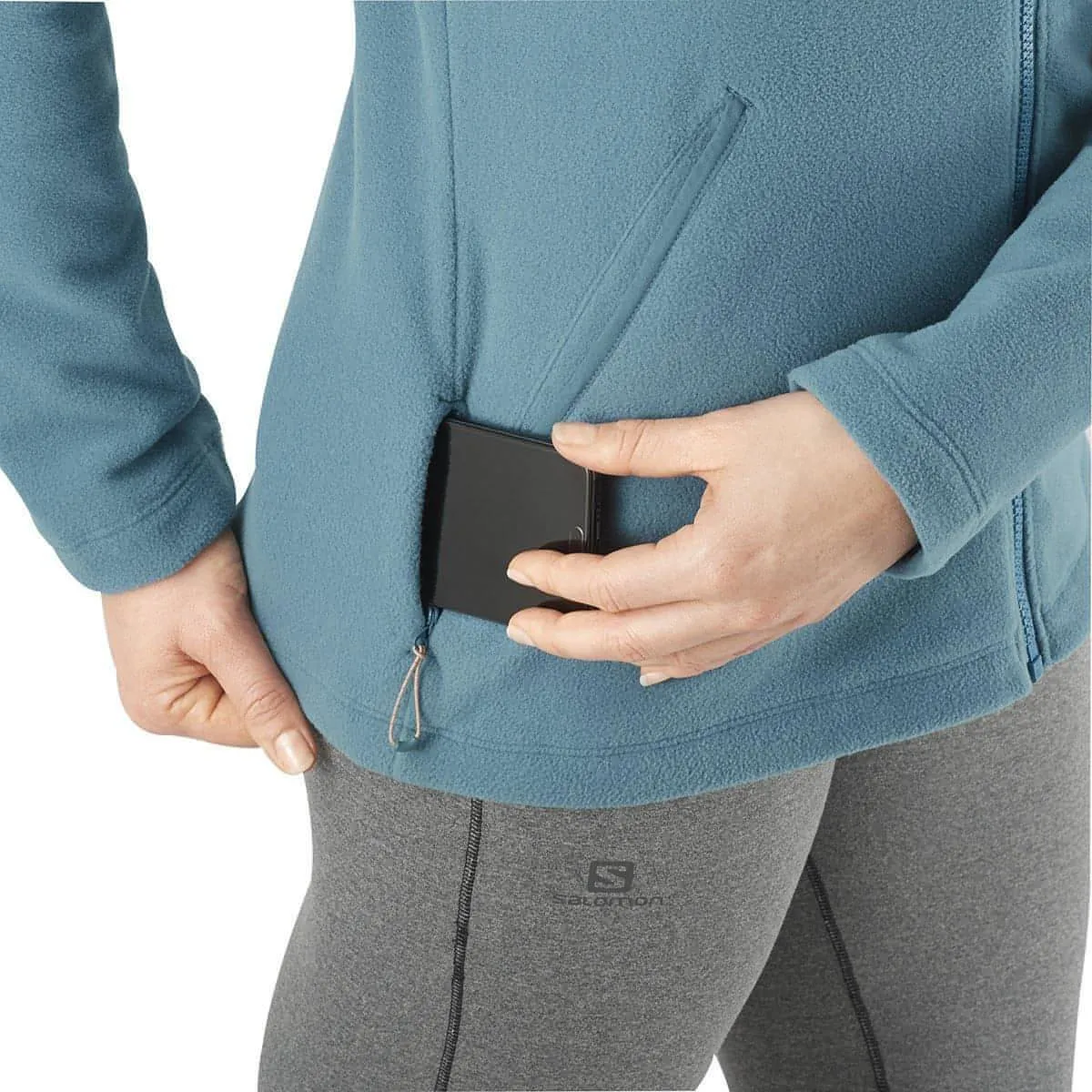 Salomon Essential Cozy Womens Fleece Jacket - Blue