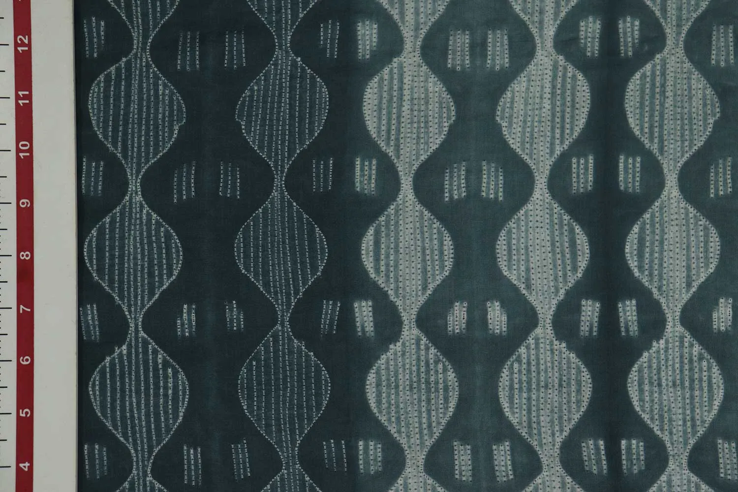 Smoke Gray Traditional Shibori Print Cotton