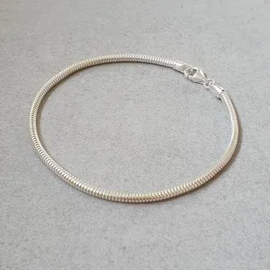 Snake Bracelet Thick - Silver