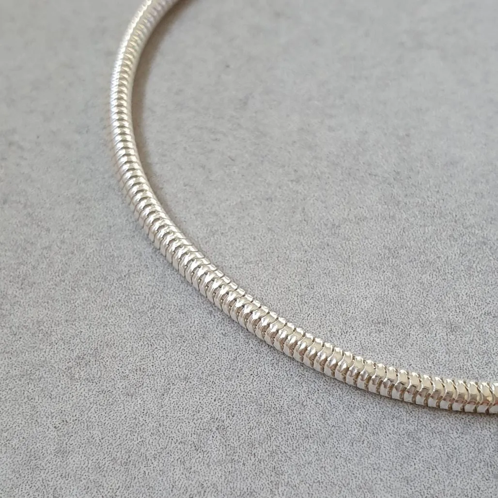 Snake Bracelet Thick - Silver