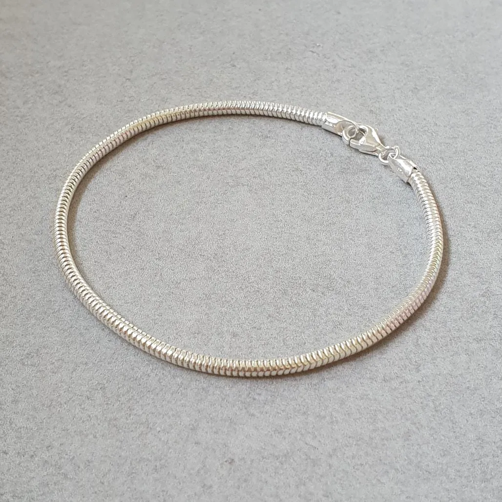 Snake Bracelet Thick - Silver