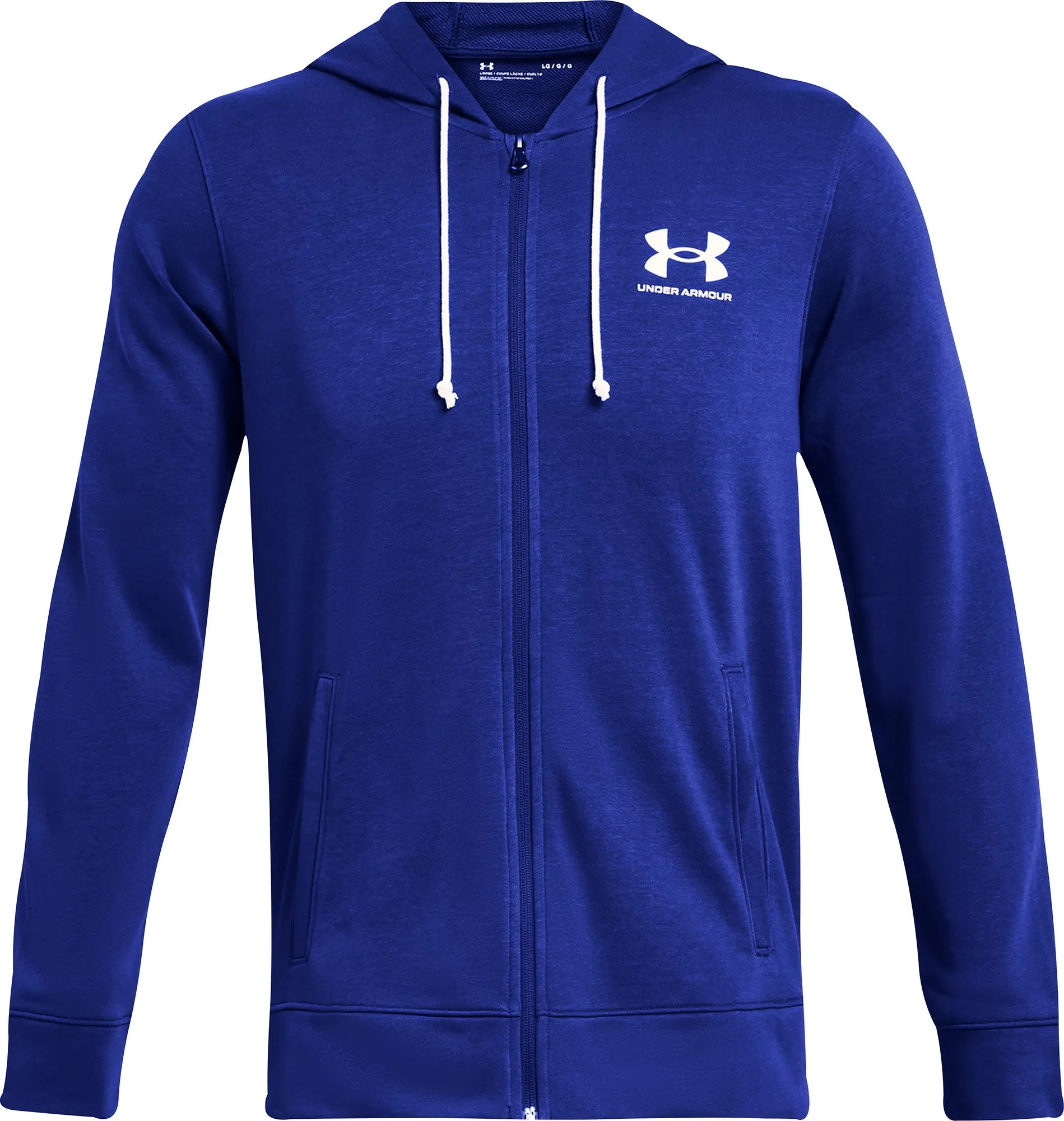 Under Armour Rival Terry Full Zip Mens Training Hoody - Blue