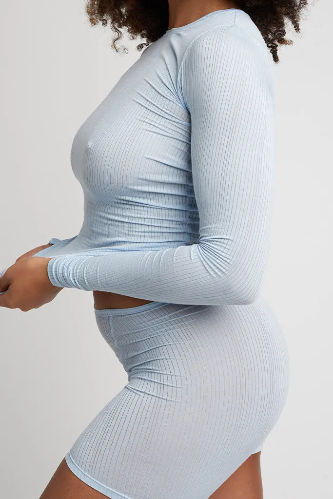 Whipped Long Sleeve in Glacier