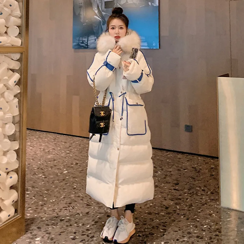 Women Long Padded Down Puffy Overcoats