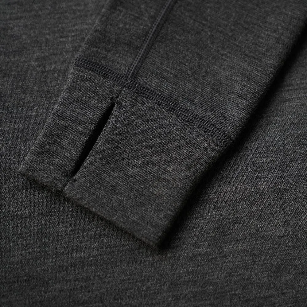 Womens Merino 320 Long Sleeve Half Zip (Smoke/Lime)