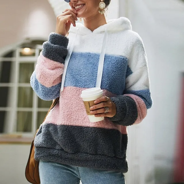 Women's Plush Pullover Hoodie